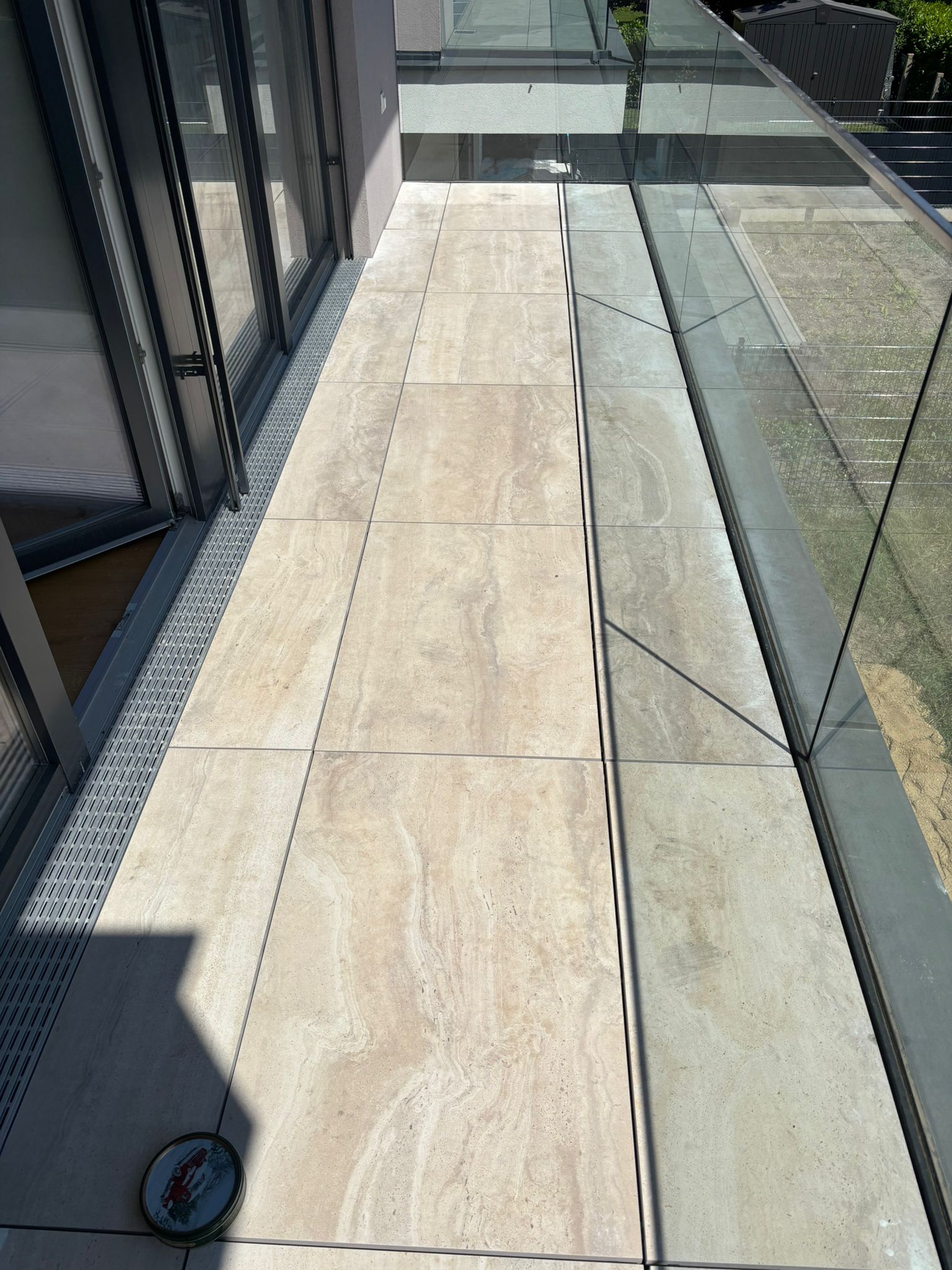 Balkon verfliesen – Detailaufnahme